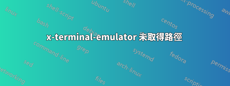 x-terminal-emulator 未取得路徑