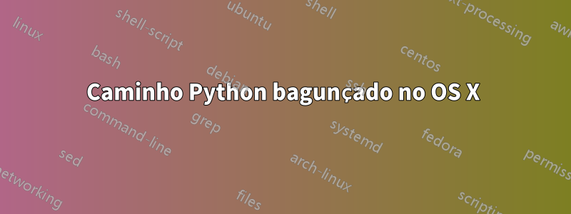 Caminho Python bagunçado no OS X