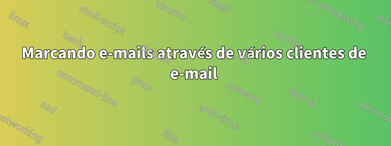 Marcando e-mails através de vários clientes de e-mail