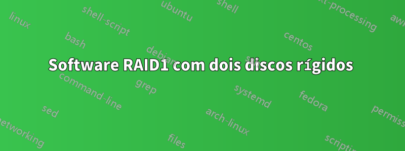 Software RAID1 com dois discos rígidos