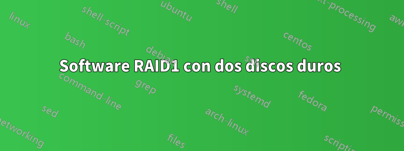 Software RAID1 con dos discos duros