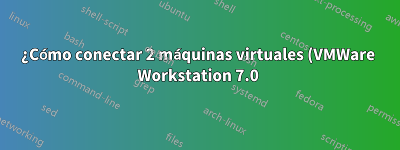 ¿Cómo conectar 2 máquinas virtuales (VMWare Workstation 7.0) en una red separada?