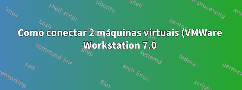 Como conectar 2 máquinas virtuais (VMWare Workstation 7.0) em uma rede separada?