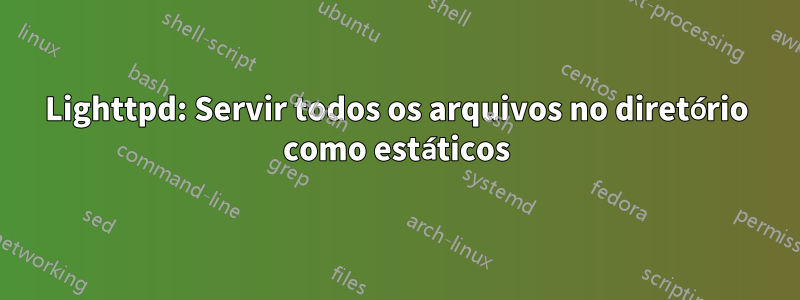 Lighttpd: Servir todos os arquivos no diretório como estáticos