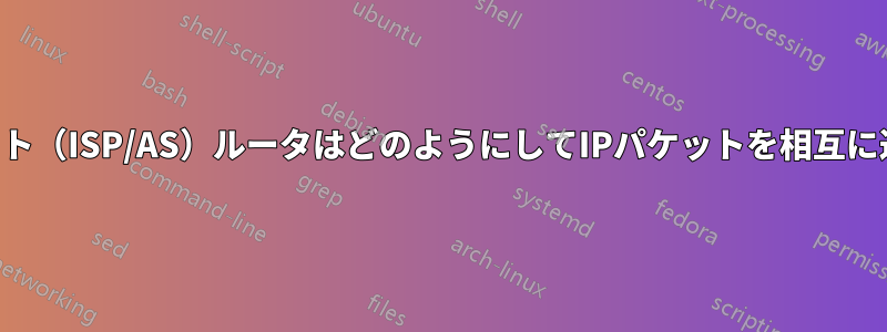 インターネット（ISP/AS）ルータはどのようにしてIPパケットを相互に送信するのか