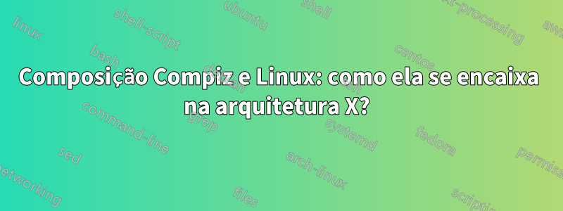 Composição Compiz e Linux: como ela se encaixa na arquitetura X? 