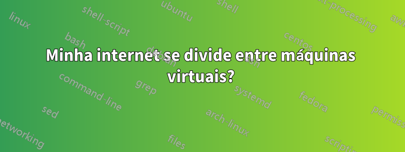 Minha internet se divide entre máquinas virtuais?