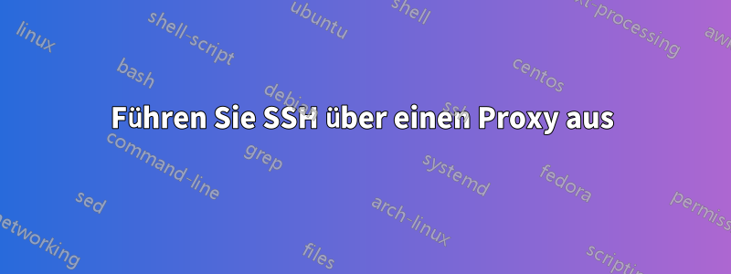 Führen Sie SSH über einen Proxy aus