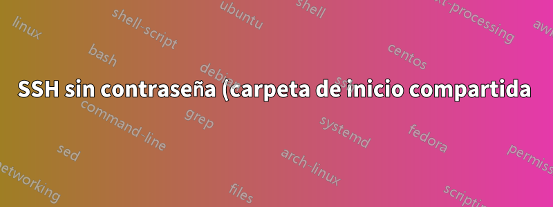 SSH sin contraseña (carpeta de inicio compartida)