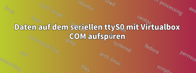 Daten auf dem seriellen ttyS0 mit Virtualbox COM aufspüren