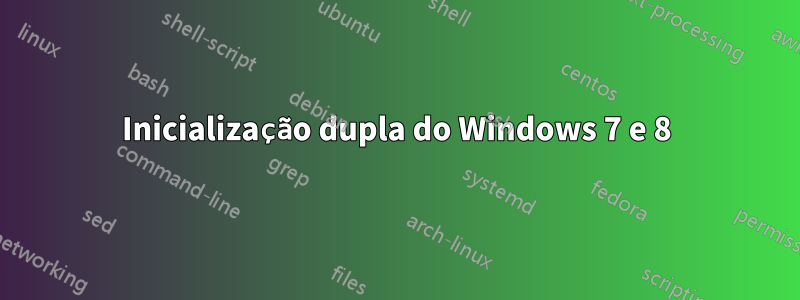 Inicialização dupla do Windows 7 e 8