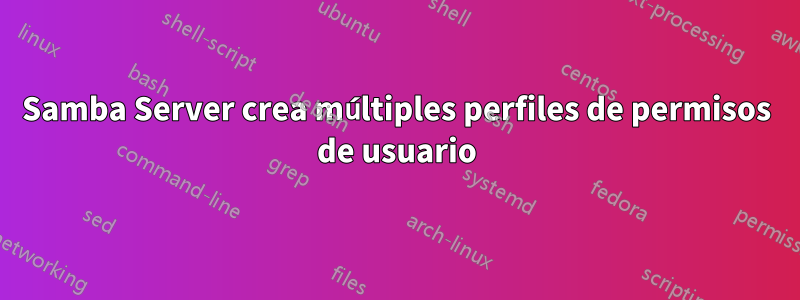 Samba Server crea múltiples perfiles de permisos de usuario