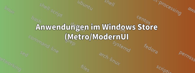 Anwendungen im Windows Store (Metro/ModernUI) von Windows 8 funktionieren nicht (es wird nur eine „Beschäftigt“-Animation oder ein weißer Bildschirm angezeigt)