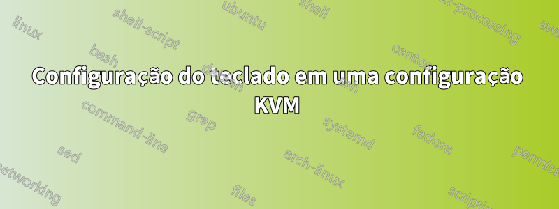 Configuração do teclado em uma configuração KVM