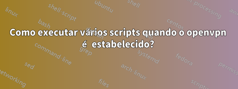 Como executar vários scripts quando o openvpn é estabelecido?