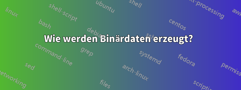 Wie werden Binärdaten erzeugt? 