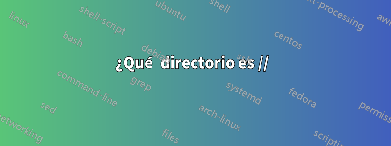 ¿Qué directorio es // 