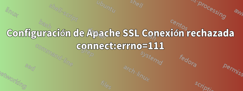 Configuración de Apache SSL Conexión rechazada connect:errno=111