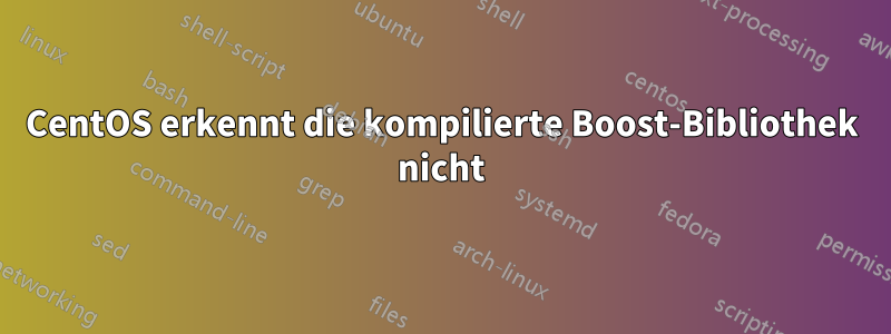 CentOS erkennt die kompilierte Boost-Bibliothek nicht