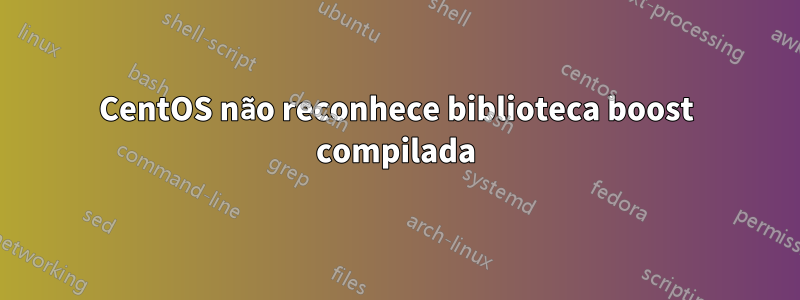 CentOS não reconhece biblioteca boost compilada