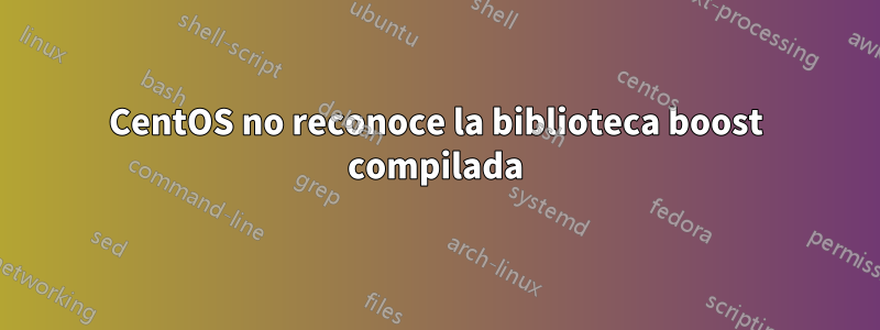 CentOS no reconoce la biblioteca boost compilada