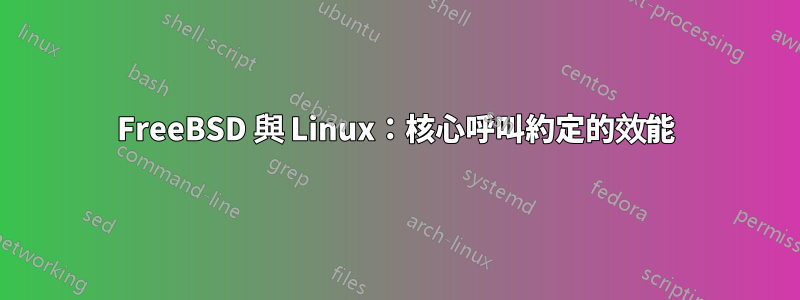FreeBSD 與 Linux：核心呼叫約定的效能