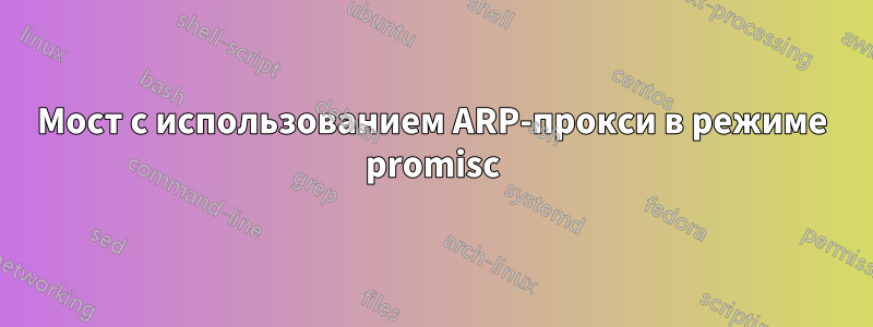 Мост с использованием ARP-прокси в режиме promisc