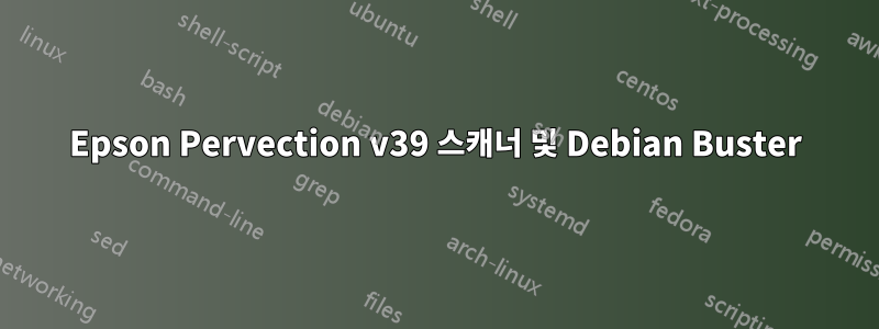 Epson Pervection v39 스캐너 및 Debian Buster