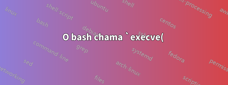 O bash chama `execve()` sem fazer mais alterações em como `execve()` trata as disposições do sinal?