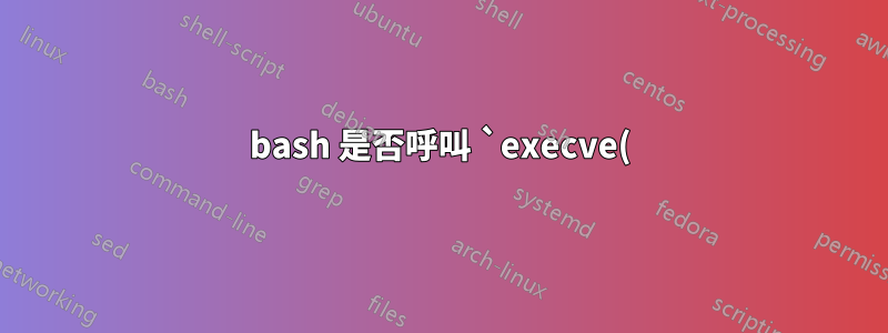 bash 是否呼叫 `execve()` 而不進一步更改 `execve()` 處理訊號處理的方式?