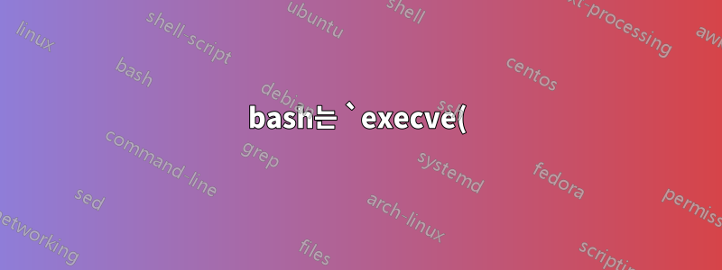 bash는 `execve()`가 신호 처리를 처리하는 방법을 추가로 변경하지 않고 `execve()`를 호출합니까?