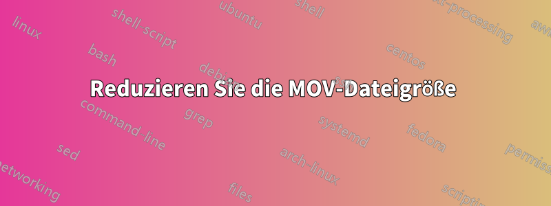 Reduzieren Sie die MOV-Dateigröße