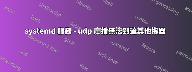 systemd 服務 - udp 廣播無法到達其他機器