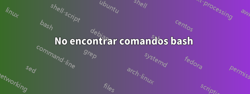 No encontrar comandos bash