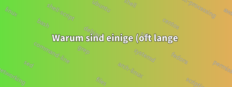 Warum sind einige (oft lange) Befehle in Bash und Zsh verstümmelt?