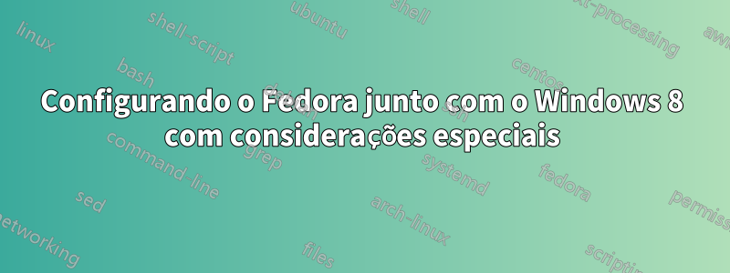 Configurando o Fedora junto com o Windows 8 com considerações especiais