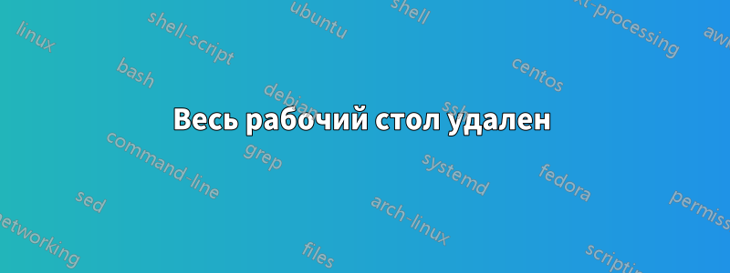 Весь рабочий стол удален