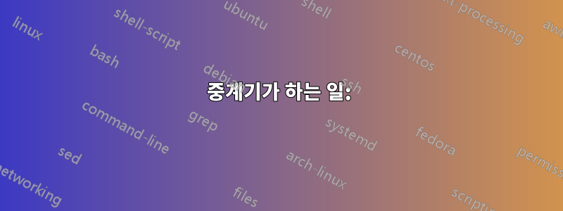 중계기가 하는 일: