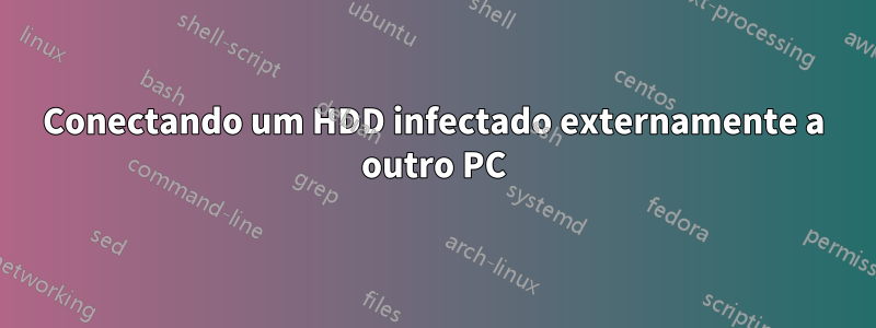 Conectando um HDD infectado externamente a outro PC