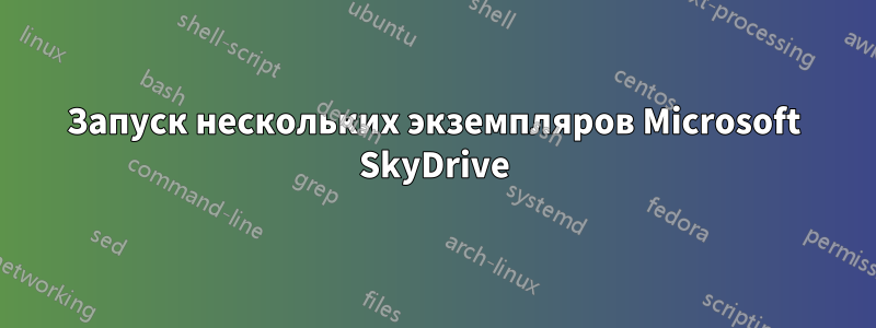 Запуск нескольких экземпляров Microsoft SkyDrive