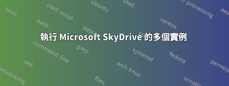 執行 Microsoft SkyDrive 的多個實例