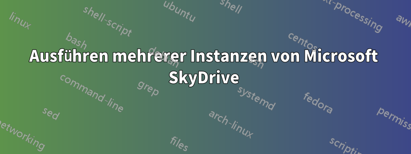 Ausführen mehrerer Instanzen von Microsoft SkyDrive