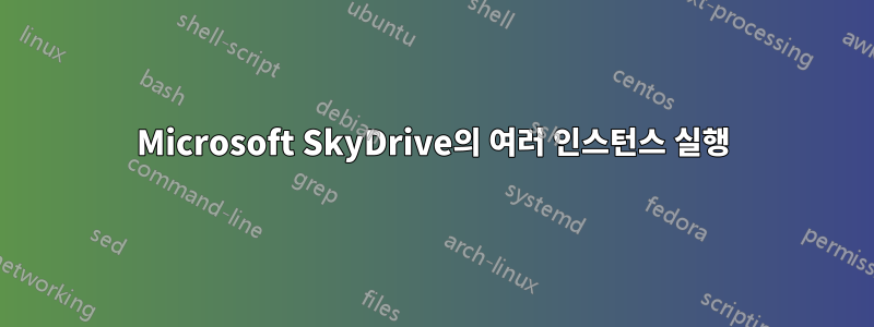 Microsoft SkyDrive의 여러 인스턴스 실행