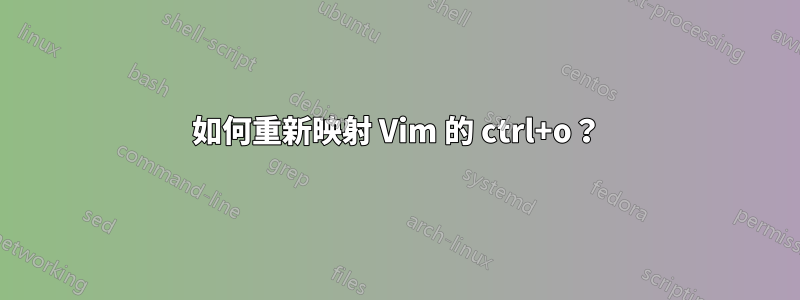 如何重新映射 Vim 的 ctrl+o？