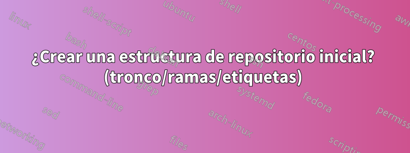 ¿Crear una estructura de repositorio inicial? (tronco/ramas/etiquetas)