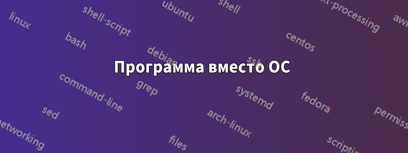 Программа вместо ОС