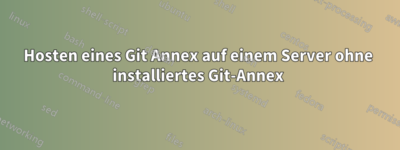 Hosten eines Git Annex auf einem Server ohne installiertes Git-Annex