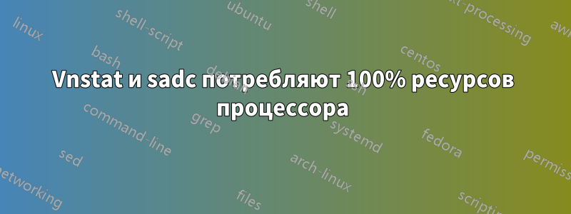 Vnstat и sadc потребляют 100% ресурсов процессора