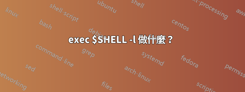 exec $SHELL -l 做什麼？