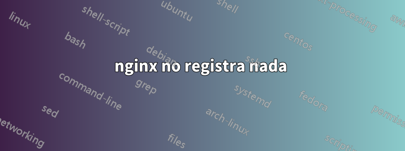 nginx no registra nada